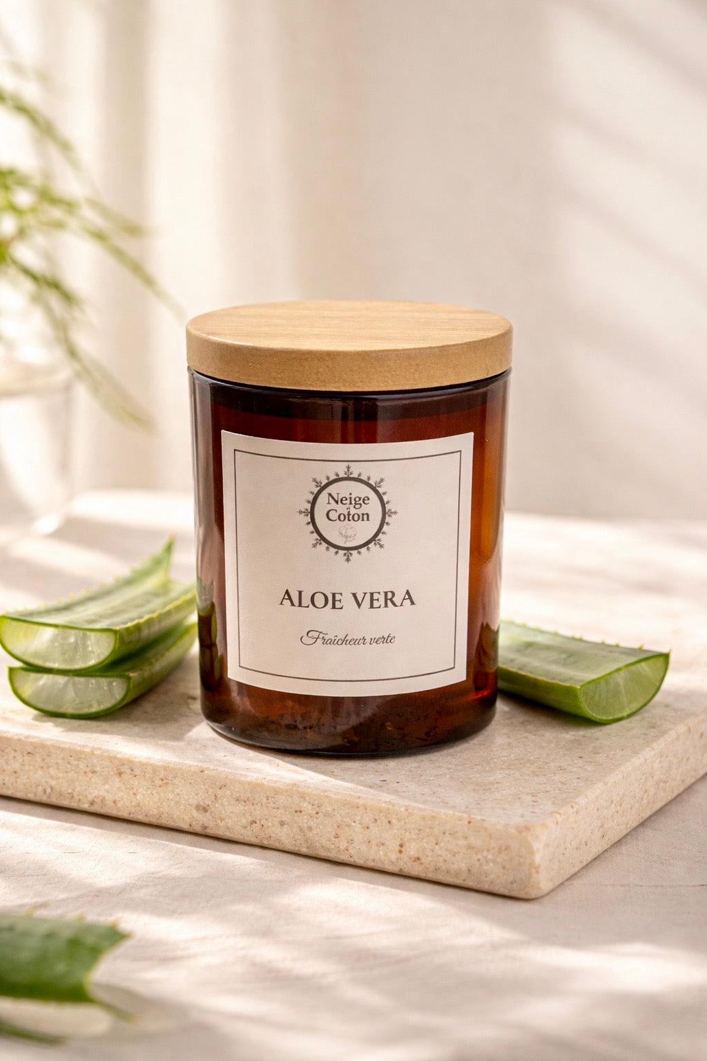 Bougie parfumée Aloe Vera-Fraîcheur Verte