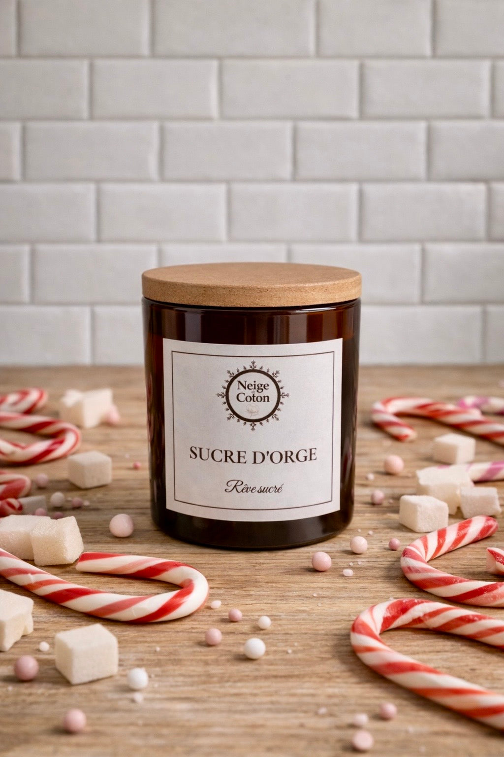 Bougie parfumée Sucre d'Orge-Rêve Sucré