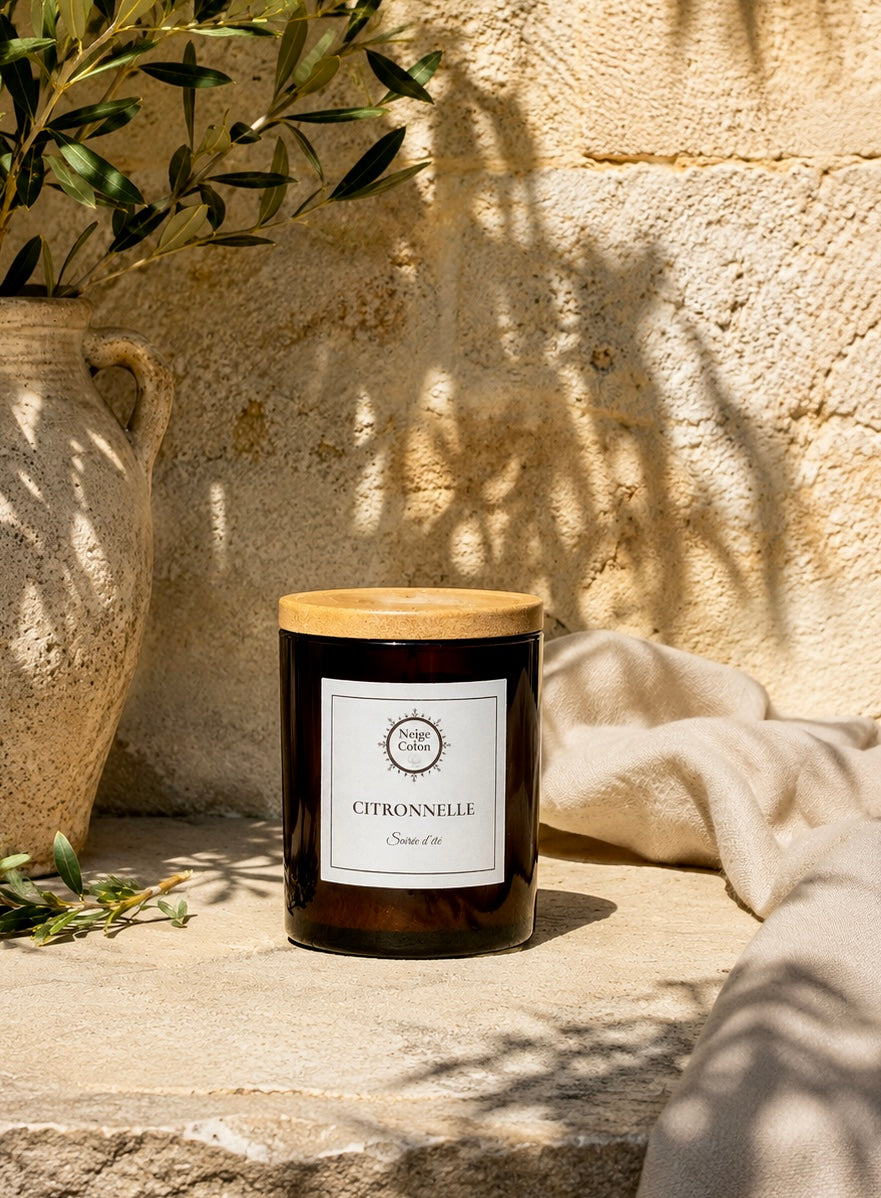 Bougie parfumée Citronnelle-Soirée d'Été
