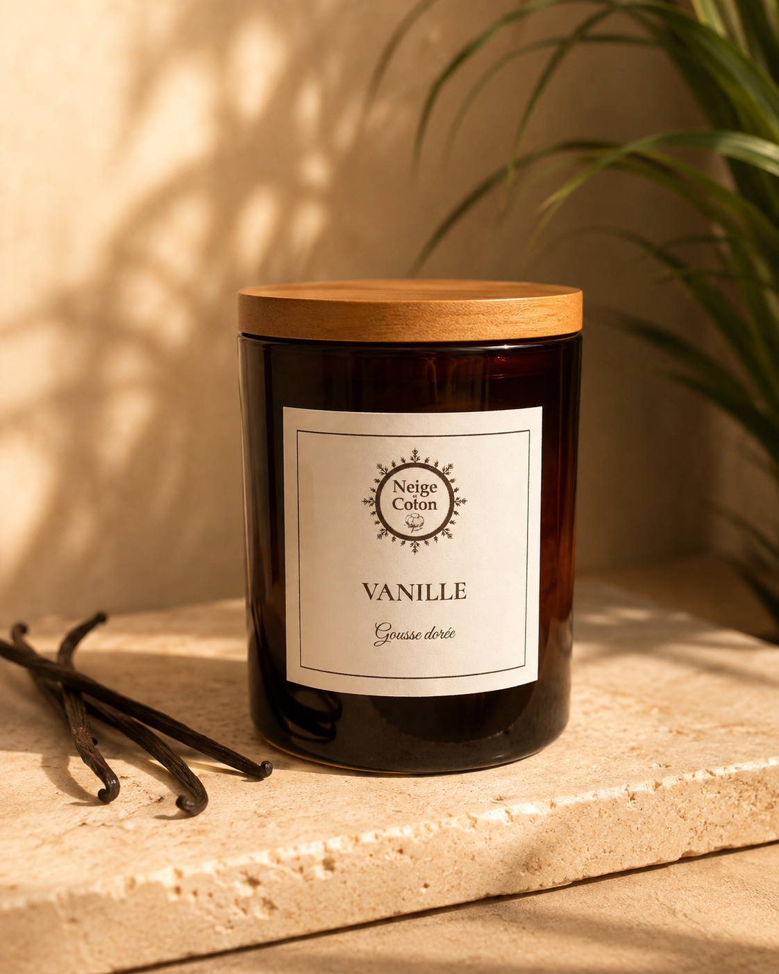 Bougie parfumée Vanille-Gousse Dorée