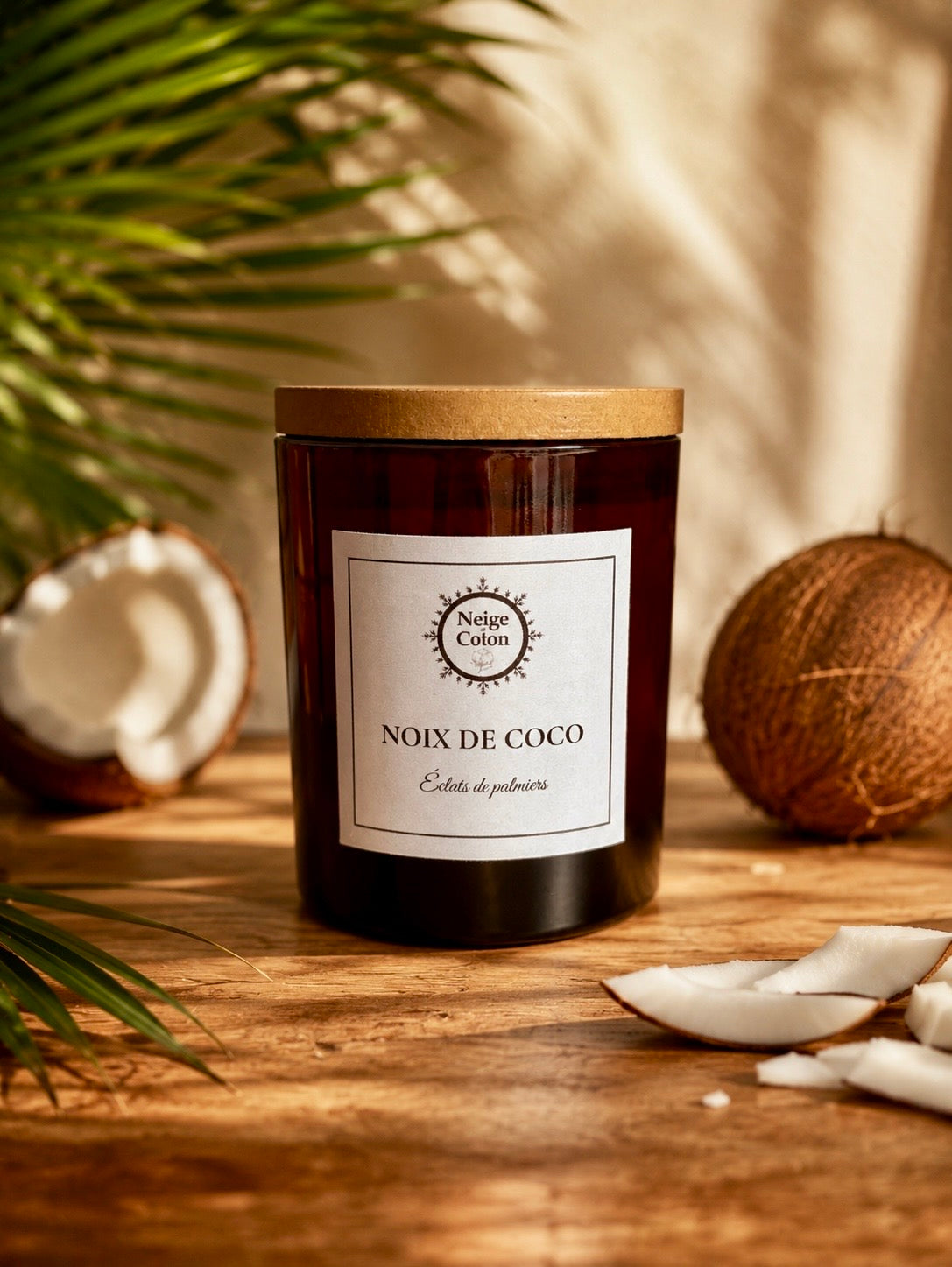 Bougie parfumée Noix de Coco-Éclats de Palmiers