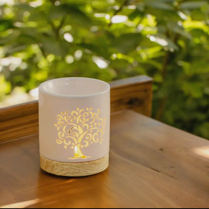 Brûle-parfum en céramique Arbre de vie