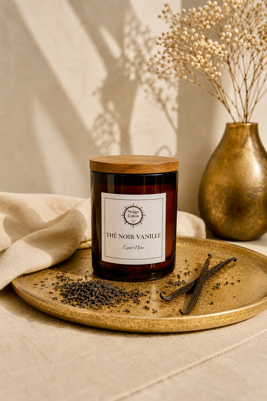 Bougie parfumée Thé Noir Vanille-Épice Noire