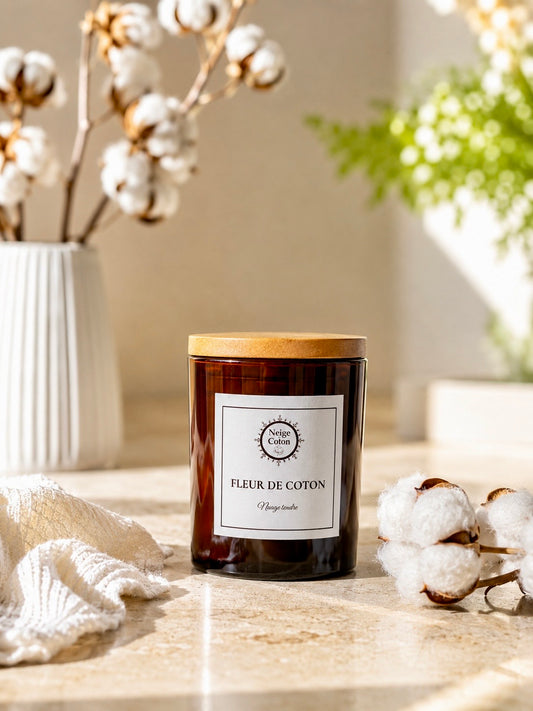Bougie parfumée Fleur de Coton-Nuage Tendre