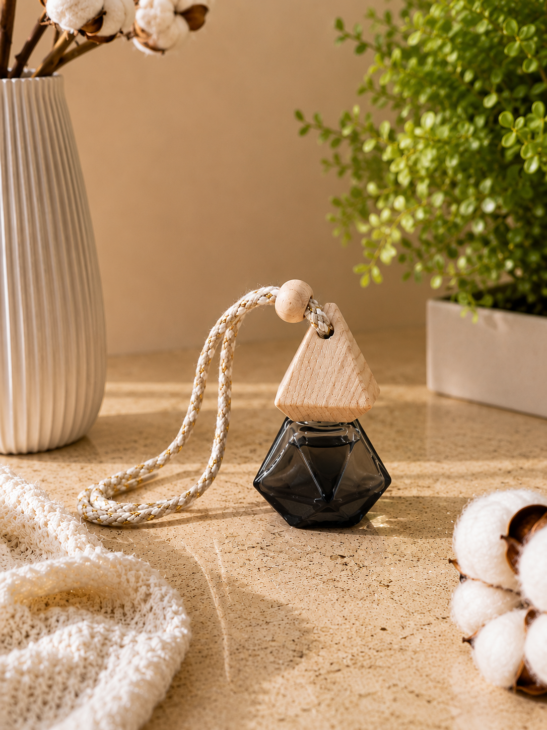 Diffuseur de parfum voiture Fleur de Coton-Nuage Tendre