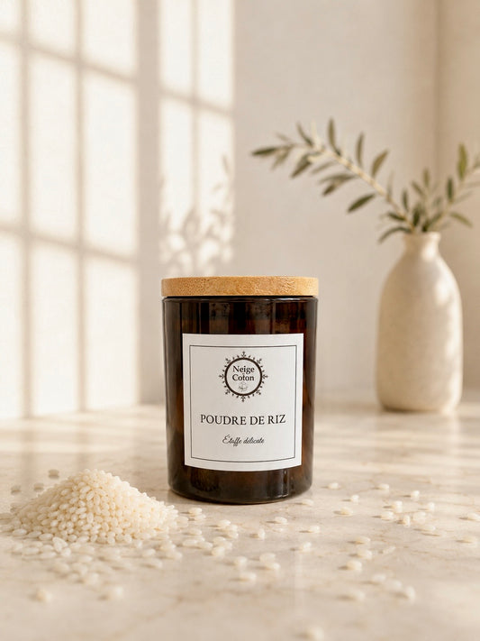 Bougie parfumée Poudre de Riz-Étoffe Délicate