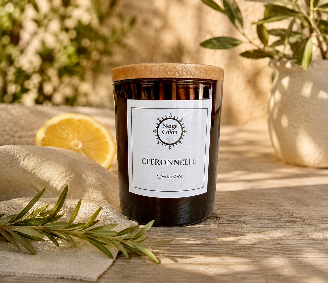 Bougie parfumée Citronnelle-Soirée d'Été