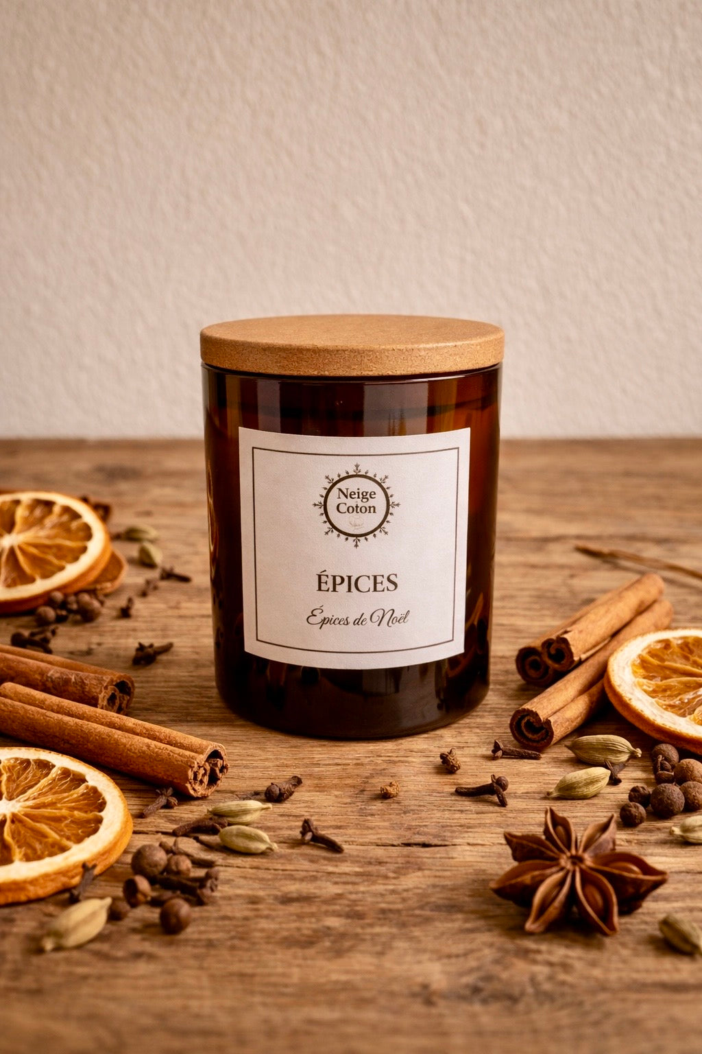 Bougie parfumée Épices-Épices de Noël