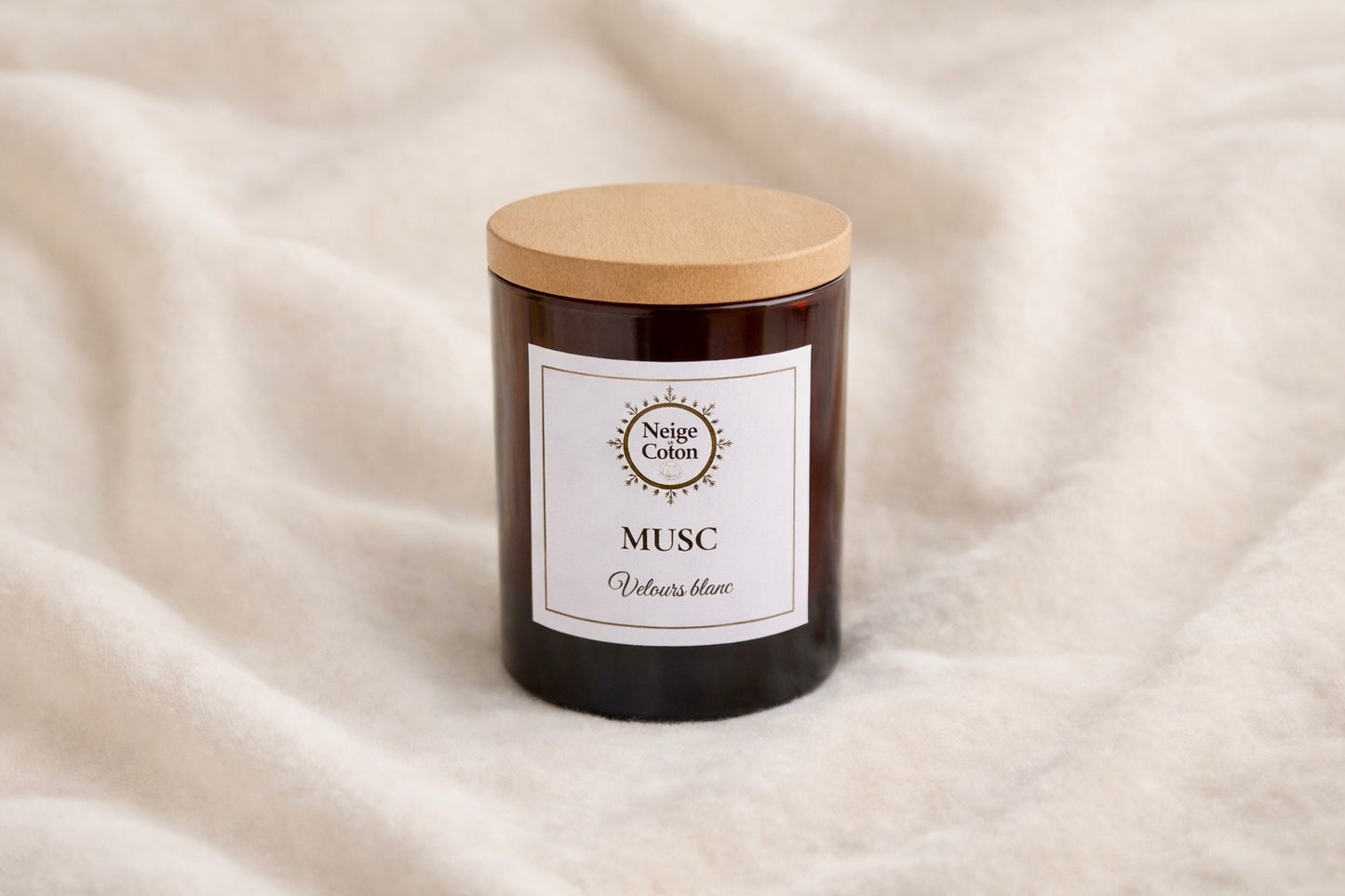Bougie parfumée Musc-Velours Blanc