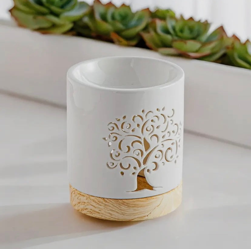 Brûle-parfum en céramique Arbre de vie