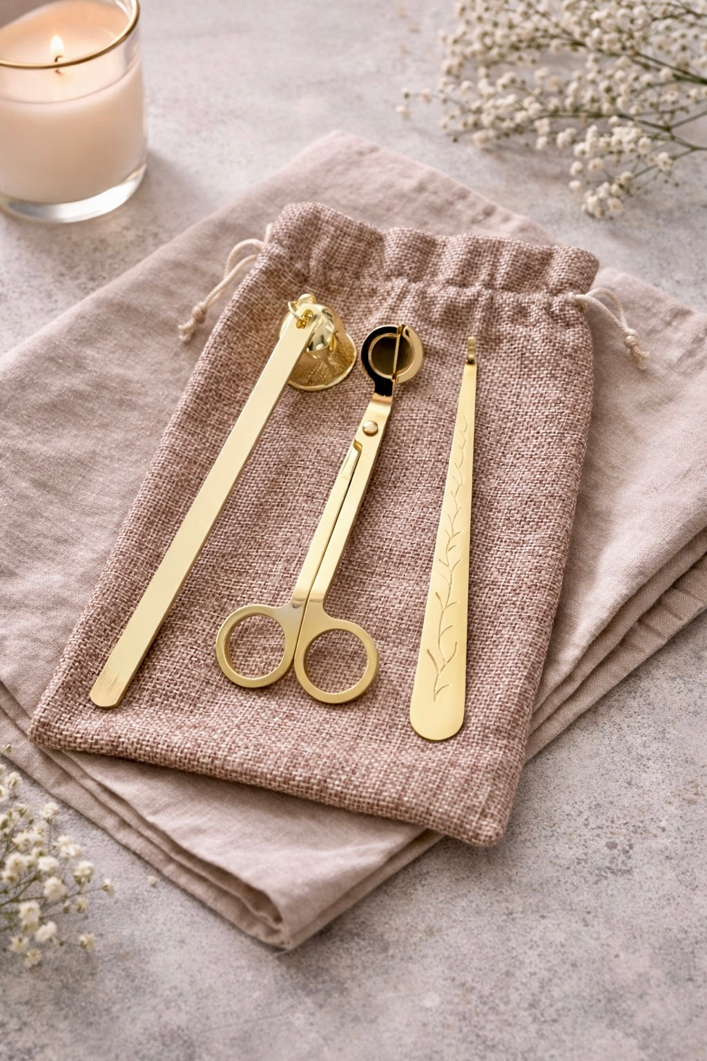 Ensemble d’accessoires pour Bougies (sans plateau)
