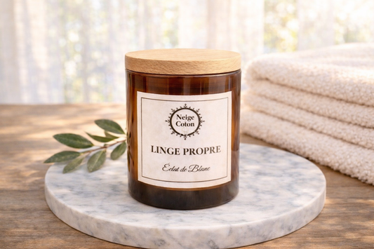 Bougie Linge Propre-Éclat de Blanc