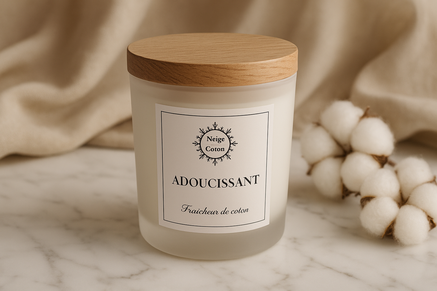 Bougie adoucissant avec arrière-plan amélioré
