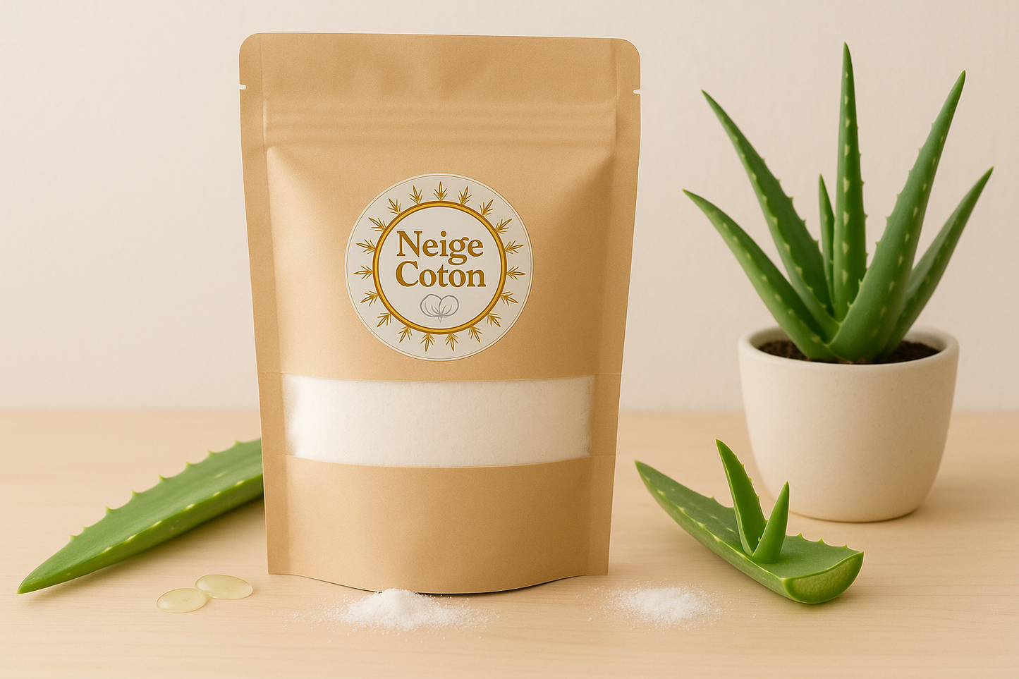 Composition aloe vera en tons clairs